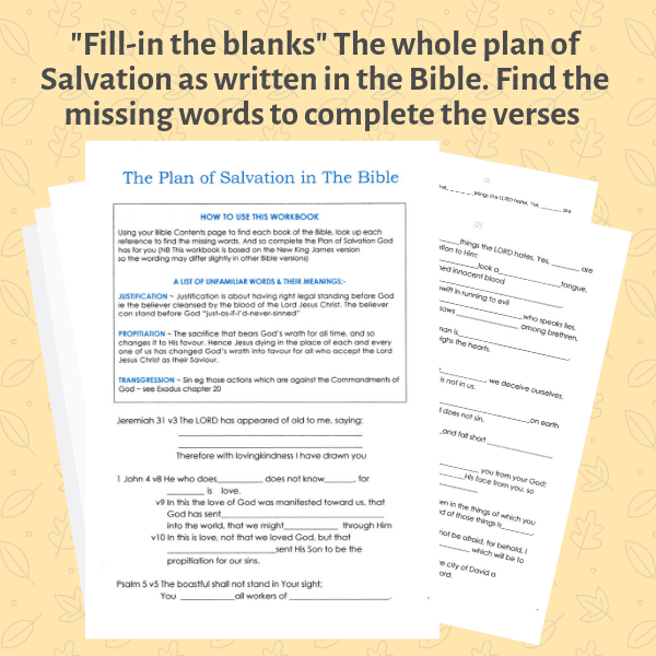 picture-of-fill-in-the-blanks-workbook-for-Plan-of-salvation-from-honeybiblestudy-com
