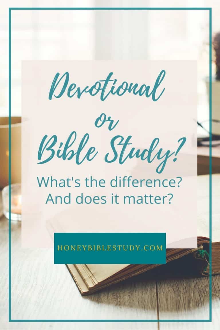 Devotional v Bible Study – What’s the Difference?